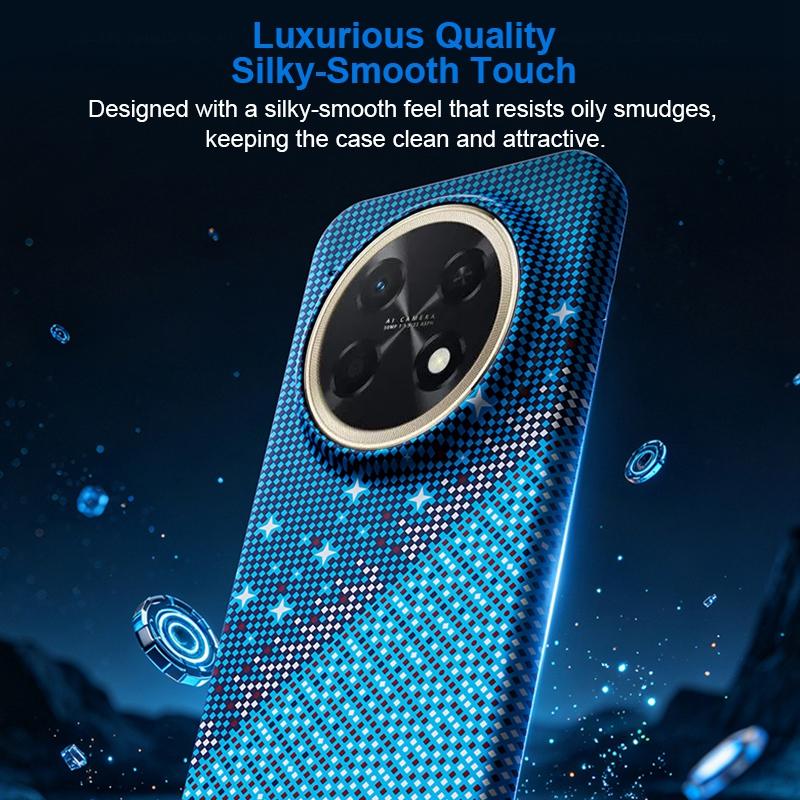 For Huawei Enjoy 90 Pro Max Asterism Pattern TPU Magnetic Phone Case - Blue - EDA009702501C