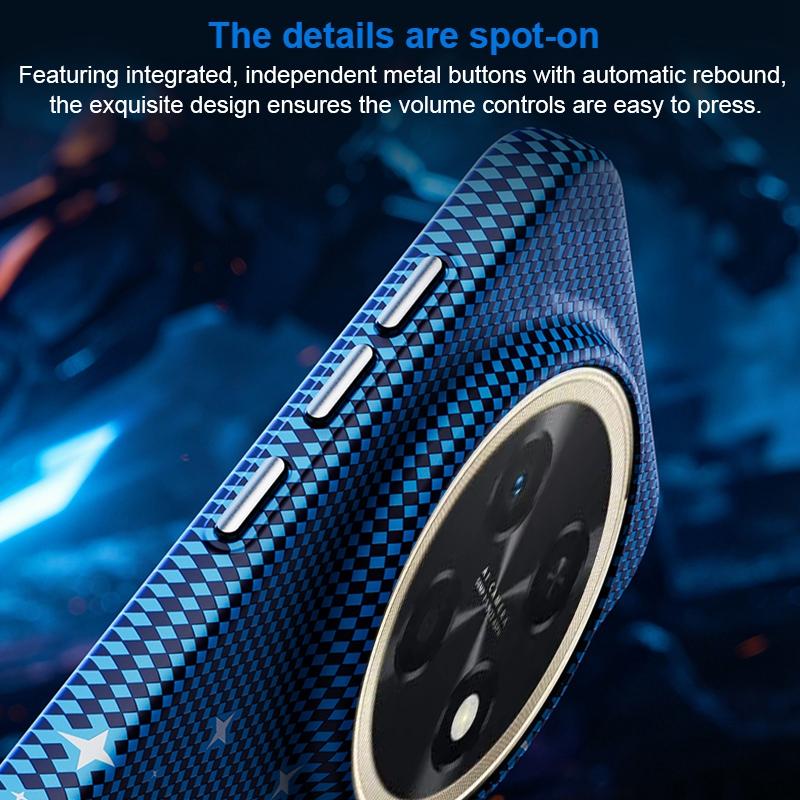 For Huawei Enjoy 90 Pro Max Asterism Pattern TPU Magnetic Phone Case - Blue - EDA009702501C