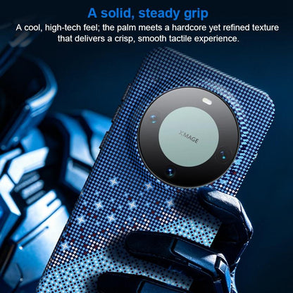 For Huawei Mate 60 Pro / 60 Pro+ Asterism Pattern TPU Magnetic Phone Case - Orange - EDA009702502A
