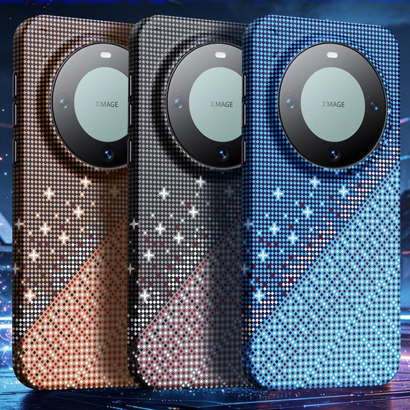 For Huawei Mate 60 Pro / 60 Pro+ Asterism Pattern TPU Magnetic Phone Case - Black - EDA009702502B