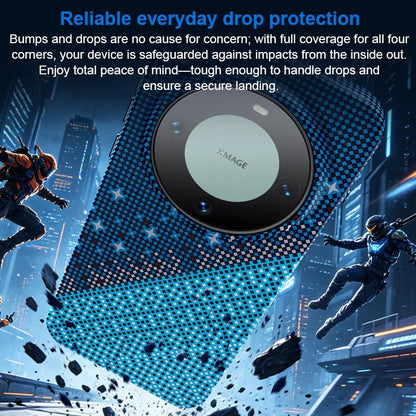 For Huawei Mate 60 Pro / 60 Pro+ Asterism Pattern TPU Magnetic Phone Case - Black - EDA009702502B