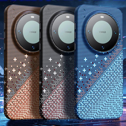 For Huawei Mate 60 Pro / 60 Pro+ Asterism Pattern TPU Magnetic Phone Case - Blue - EDA009702502C