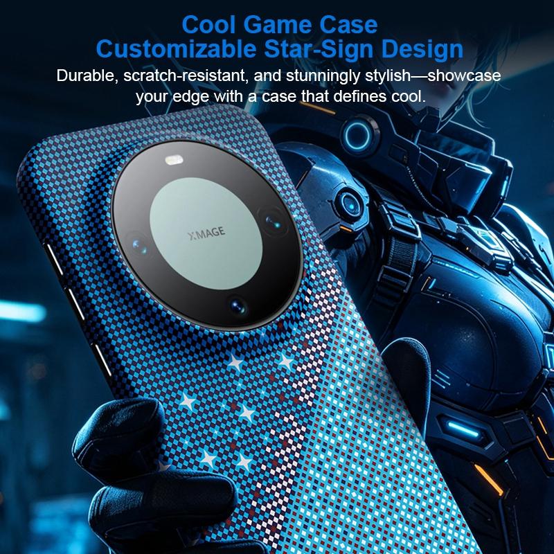 For Huawei Mate 60 Pro / 60 Pro+ Asterism Pattern TPU Magnetic Phone Case - Blue - EDA009702502C