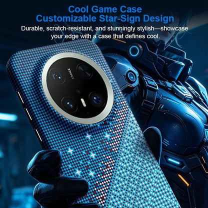 For Huawei Mate 70 Pro / 70 Pro+ Asterism Pattern TPU Magnetic Phone Case - Black - EDA009702503B