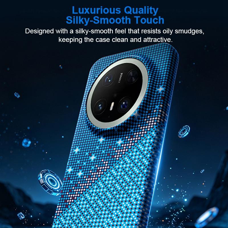 For Huawei Mate 70 Pro / 70 Pro+ Asterism Pattern TPU Magnetic Phone Case - Blue - EDA009702503C