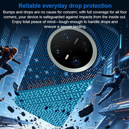 For Huawei Mate 70 Pro / 70 Pro+ Asterism Pattern TPU Magnetic Phone Case - Blue - EDA009702503C