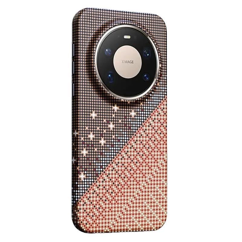 For Huawei Mate 80 Pro Max Asterism Pattern TPU Magnetic Phone Case - Orange - EDA009702504A