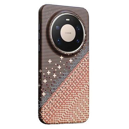 For Huawei Mate 80 Pro Max Asterism Pattern TPU Magnetic Phone Case - Orange - EDA009702504A