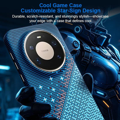 For Huawei Mate 80 Pro Max Asterism Pattern TPU Magnetic Phone Case - Black - EDA009702504B