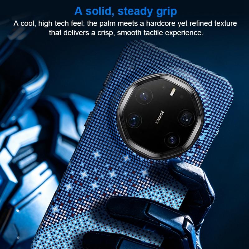 For Huawei Mate 80 RS Ultimate Asterism Pattern TPU Magnetic Phone Case - Orange - EDA009702505A