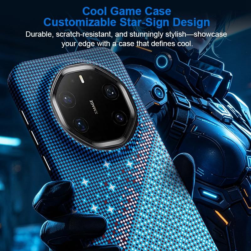 For Huawei Mate 80 RS Ultimate Asterism Pattern TPU Magnetic Phone Case - Black - EDA009702505B