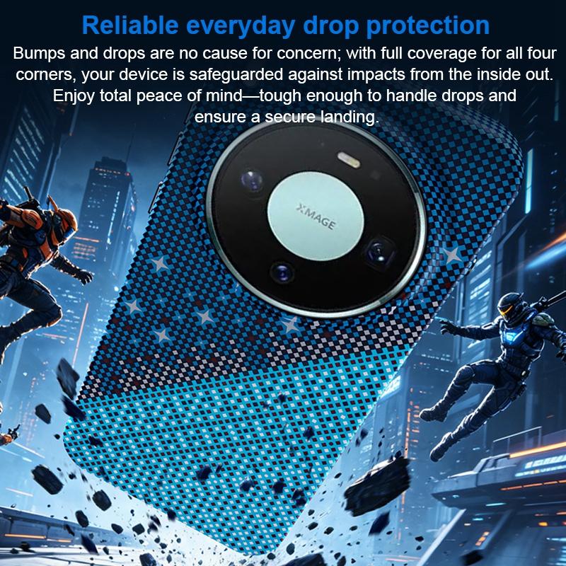 For Huawei Mate 80 / 80 Pro Asterism Pattern TPU Magnetic Phone Case - Blue - EDA009702506C