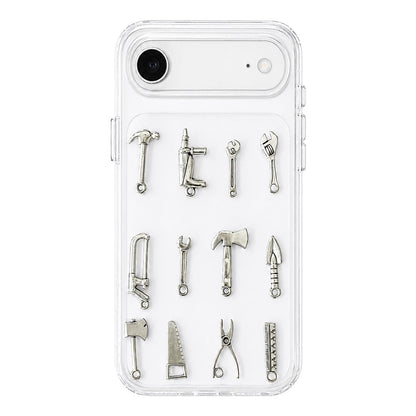 For iPhone Air 3D Metal Tools Acrylic Phone Case - Transparent - EDA009703304A