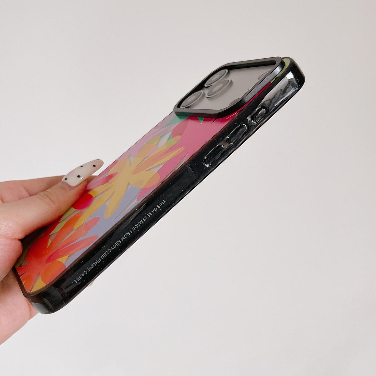 For iPhone 15 Plus Colorful Balloon Pattern Transparent Acrylic TPU Phone Case - Watercolor Rainbow Balloons - EDA009704711A