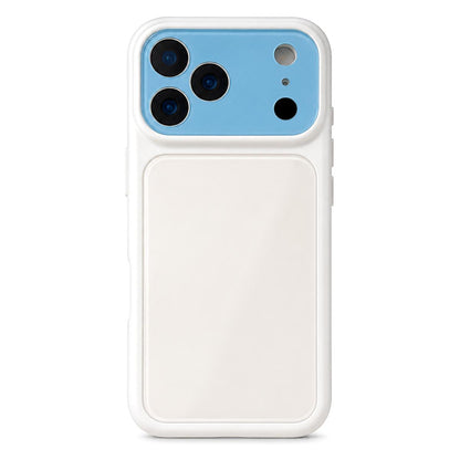 For iPhone 17 Pro Dopamine Color Large Window Acrylic PC Phone Case - Blue and White - EDA009705202F