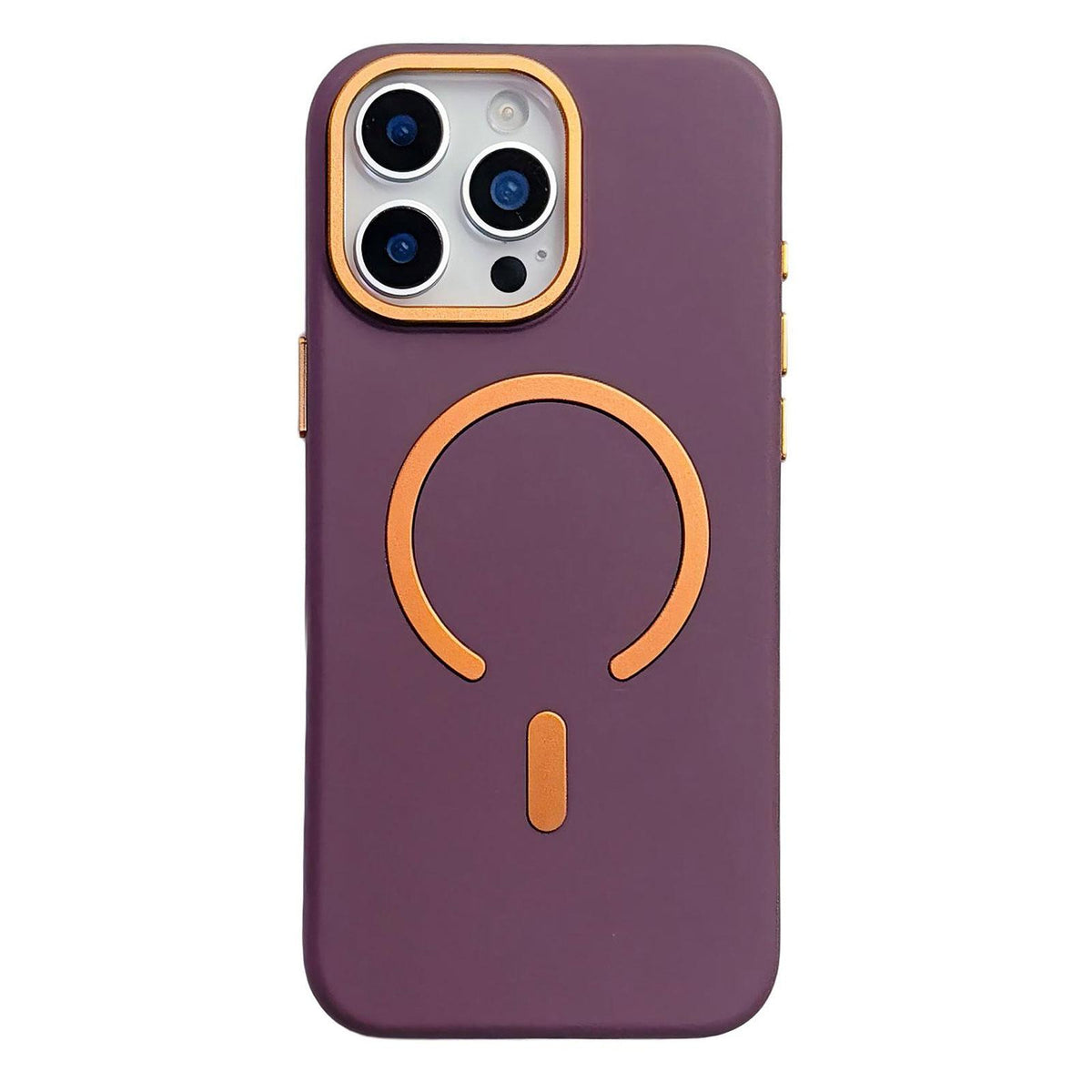 For iPhone 15 Pro Ice Frosted Texture Magnetic Phone Case - Purple - EDA009708108D
