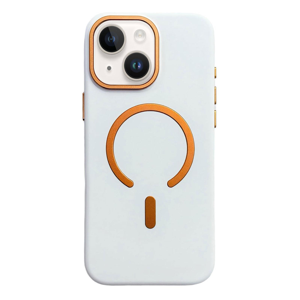 For iPhone 15 Ice Frosted Texture Magnetic Phone Case - White - EDA009708109A