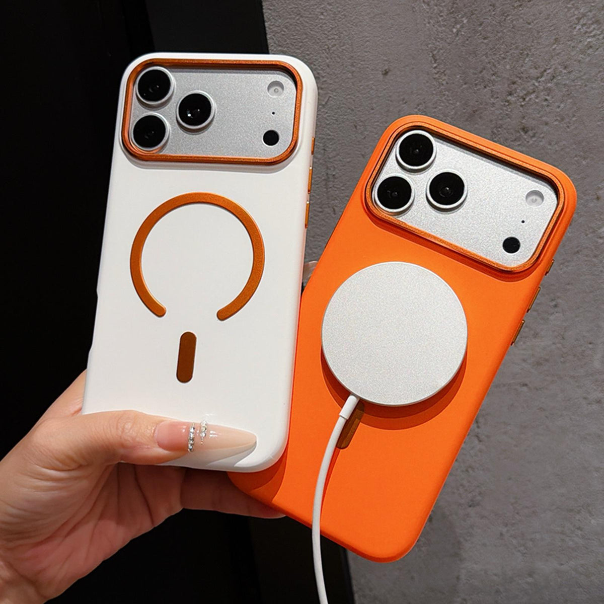 For iPhone 14 Pro Max Ice Frosted Texture Magnetic Phone Case - Purple - EDA009708112D