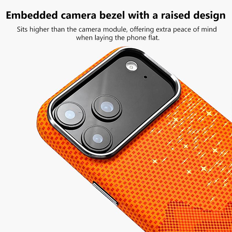For iPhone 16 Kevlar Texture Water Sticker Magnetic Phone Case - Blue - EDA009710809B