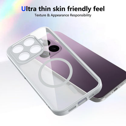 For Xiaomi 17T 5G Matte PC Skin-feel Magnetic Shockproof Phone Case - Grey - EDA009711002A