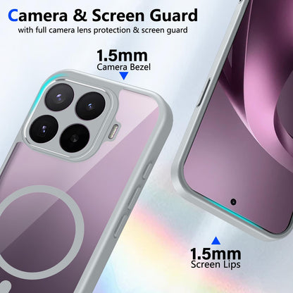 For Xiaomi 17T 5G Matte PC Skin-feel Magnetic Shockproof Phone Case - Grey - EDA009711002A