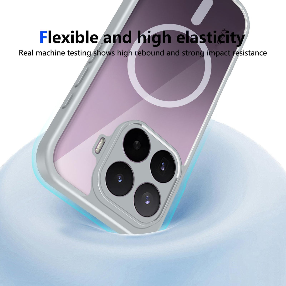 For Xiaomi 17T 5G Matte PC Skin-feel Magnetic Shockproof Phone Case - Grey - EDA009711002A