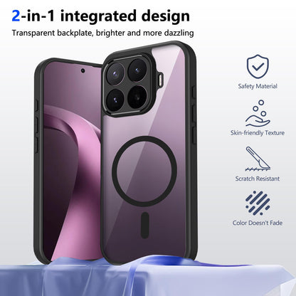 For Xiaomi 17T 5G Matte PC Skin-feel Magnetic Shockproof Phone Case - Black - EDA009711002B