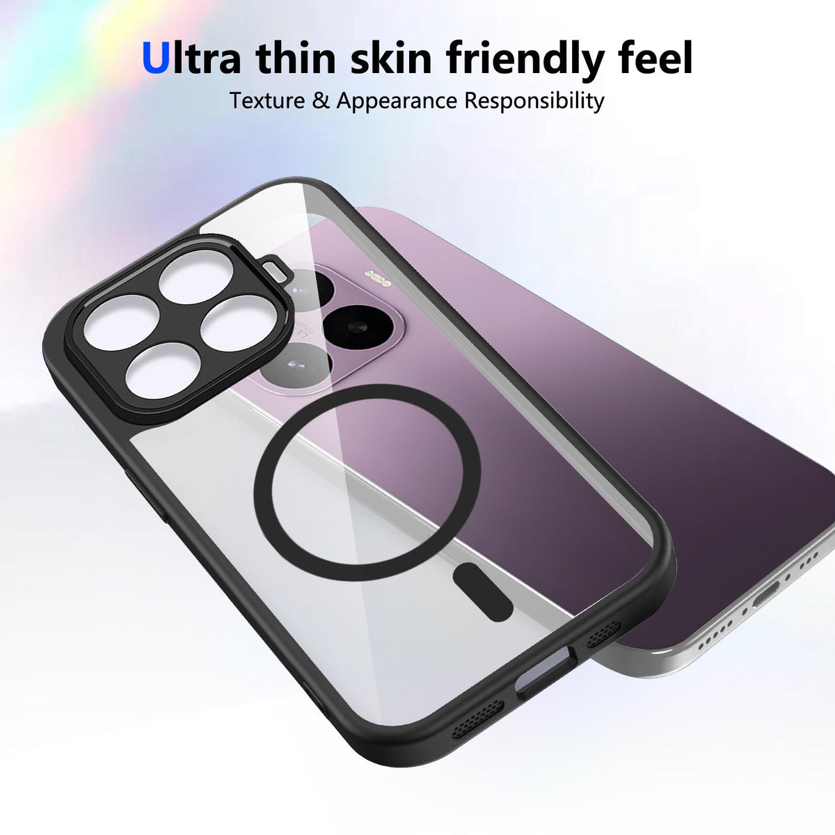 For Xiaomi 17T 5G Matte PC Skin-feel Magnetic Shockproof Phone Case - Black - EDA009711002B