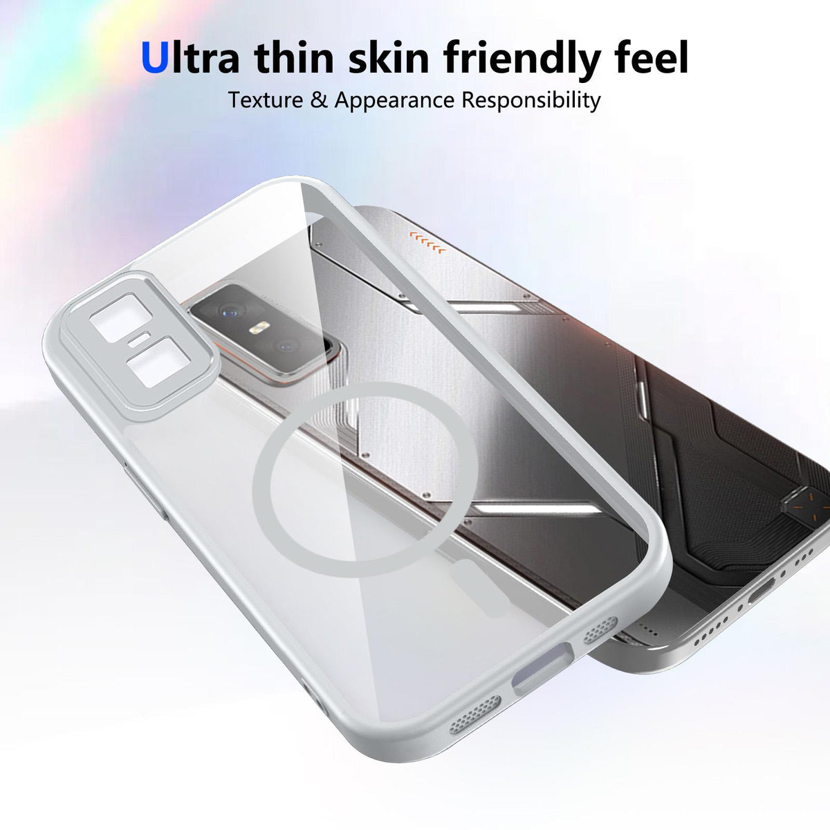 For Infinix GT 30 Pro Matte PC Skin-feel Magnetic Shockproof Phone Case - Grey - EDA009711201A