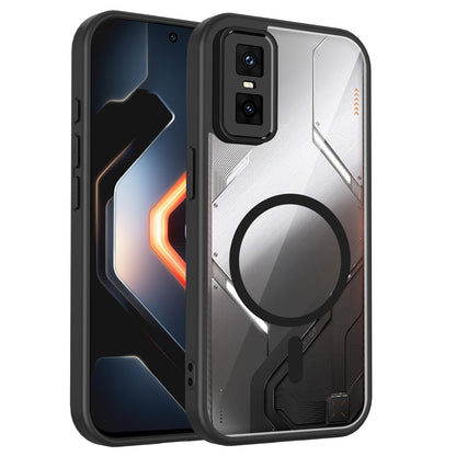 For Infinix GT 30 Pro Matte PC Skin-feel Magnetic Shockproof Phone Case - Black - EDA009711201B