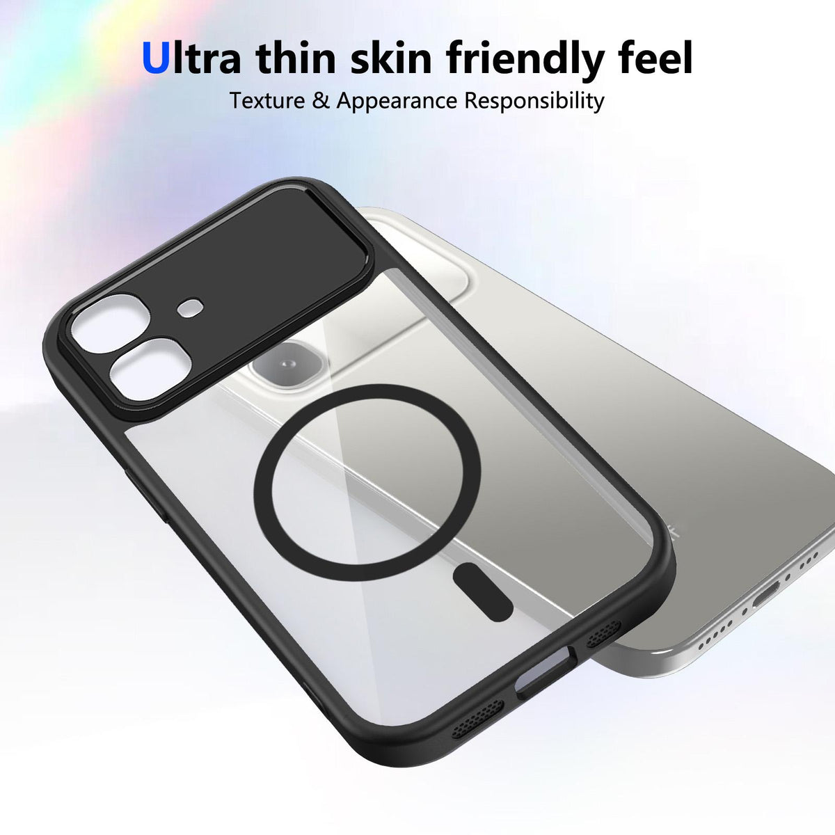 For Infinix Smart 20 4G Matte PC Skin-feel Magnetic Shockproof Phone Case - Black - EDA009711204B