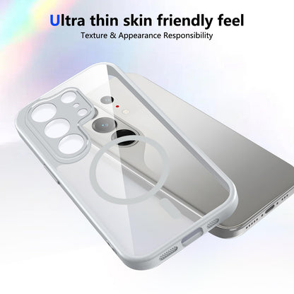 For Tecno Camon 50 Pro / 50 Ultra Matte PC Skin-feel Magnetic Shockproof Phone Case - Grey - EDA009711302A