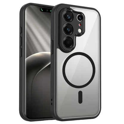For Tecno Camon 50 Pro / 50 Ultra Matte PC Skin-feel Magnetic Shockproof Phone Case - Black - EDA009711302B