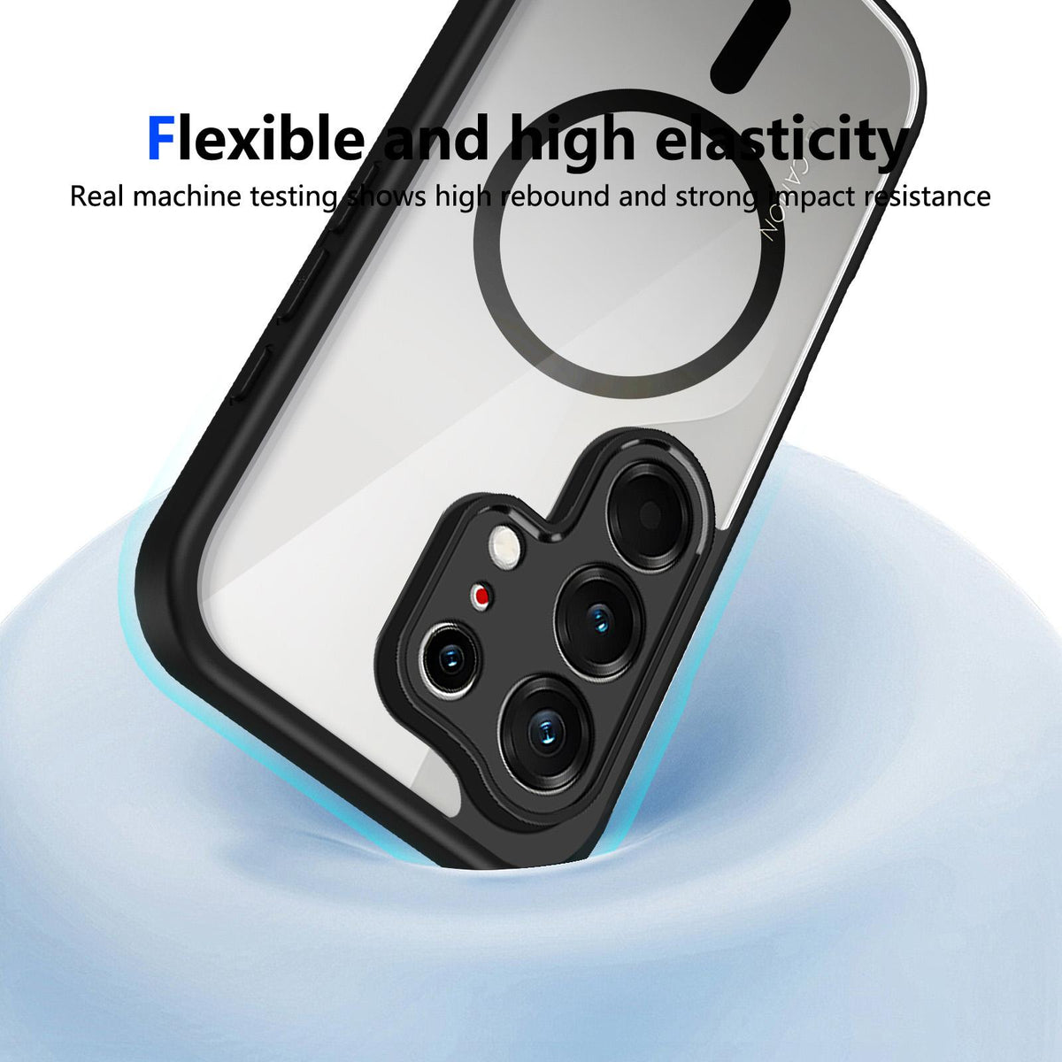 For Tecno Camon 50 Pro / 50 Ultra Matte PC Skin-feel Magnetic Shockproof Phone Case - Black - EDA009711302B