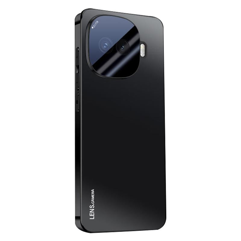 For vivo iQOO Z11 Turbo AG Frosted Electroplating Acrylic Phone Case - Black - EDA009711802A
