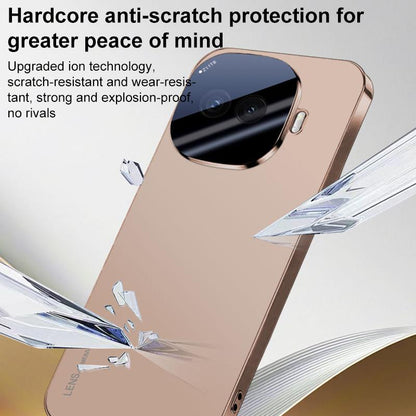For vivo iQOO Z11 Turbo AG Frosted Electroplating Acrylic Phone Case - Black - EDA009711802A