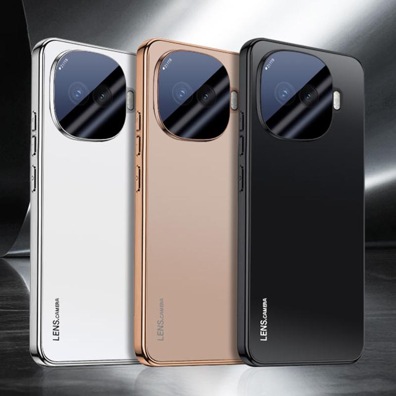 For vivo iQOO Z11 Turbo AG Frosted Electroplating Acrylic Phone Case - Gold - EDA009711802C