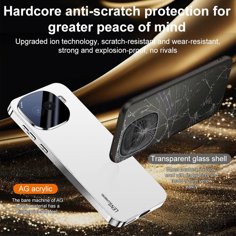 For vivo iQOO Z11 Turbo AG Frosted Electroplating Acrylic Phone Case - Gold - EDA009711802C