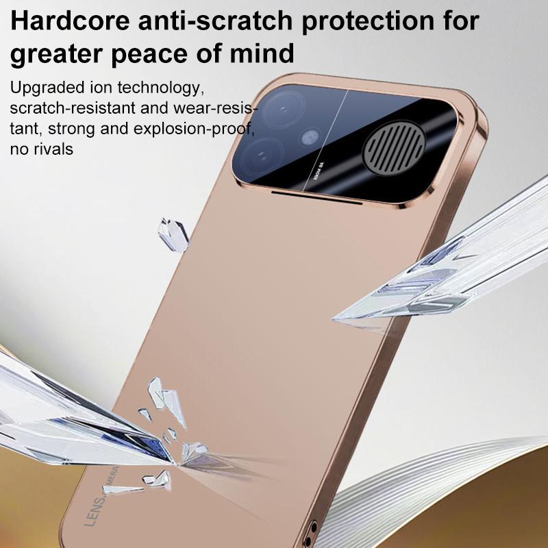 For Redmi K90 Max AG Frosted Electroplating Acrylic Phone Case - Black - EDA009712001A