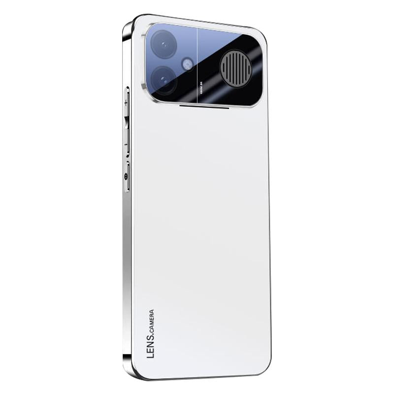 For Redmi K90 Max AG Frosted Electroplating Acrylic Phone Case - Silver White - EDA009712001B