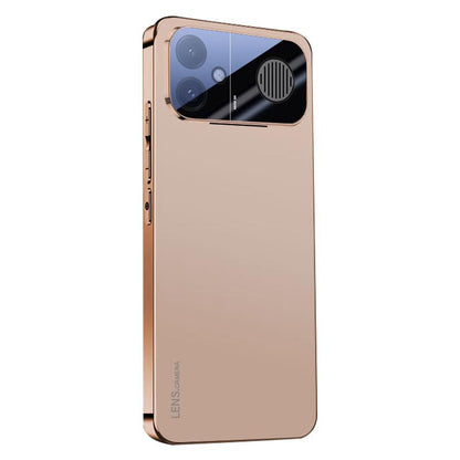 For Redmi K90 Max AG Frosted Electroplating Acrylic Phone Case - Gold - EDA009712001C