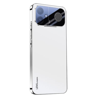 For Redmi K90 Ultra AG Frosted Electroplating Acrylic Phone Case(Silver White)