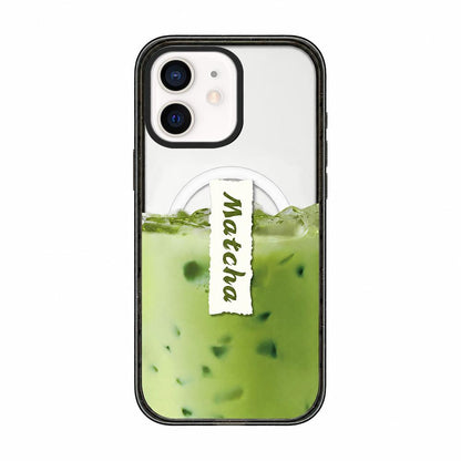 For iPhone 11 Matcha Latte Cake Pattern Magnetic Acrylic TPU Phone Case - Matcha Latte - EDA009713123A