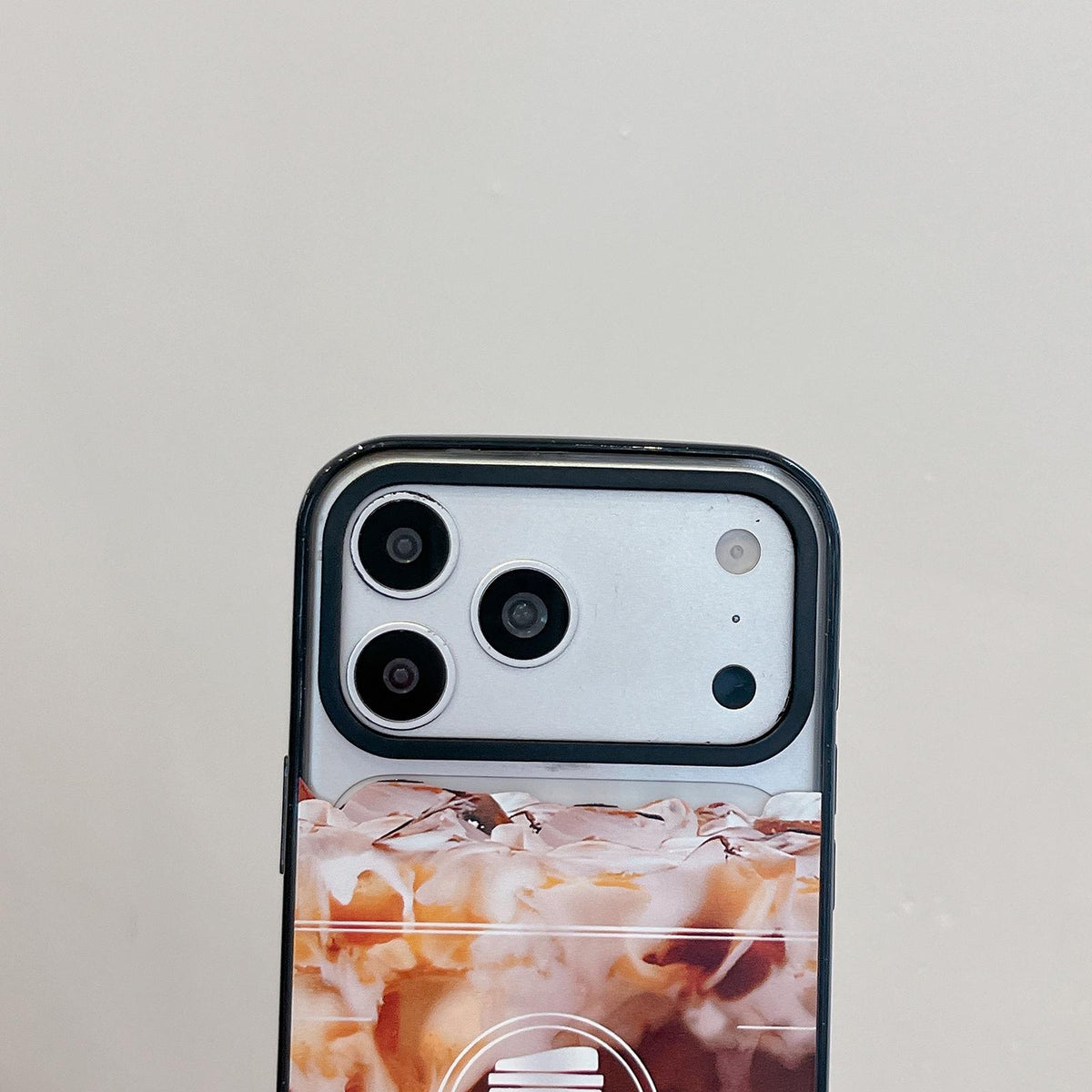 For iPhone 12 Pro Max Matcha Latte Cake Pattern Magnetic Acrylic TPU Phone Case - Strawberry Parfait Cup - EDA009713121D