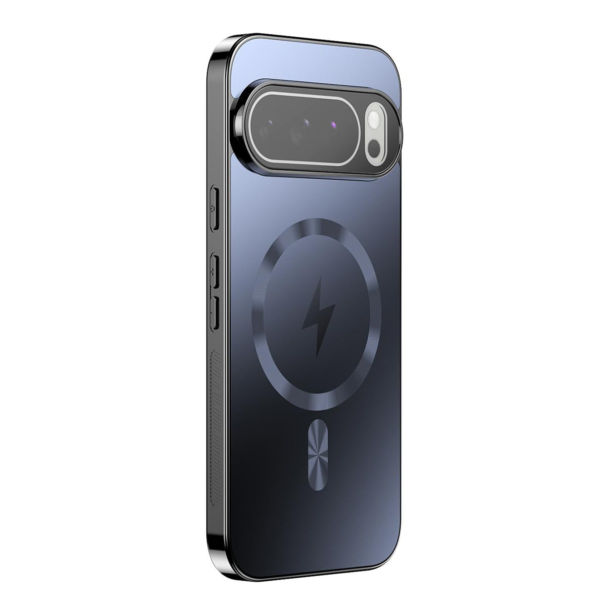 For Google Pixel 10 Vacuum Electroplated Magnetic Phone Case - Black - EDA009716601A