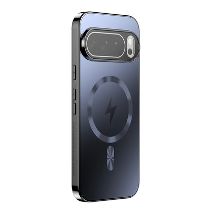 For Google Pixel 10 Vacuum Electroplated Magnetic Phone Case - Black - EDA009716601A