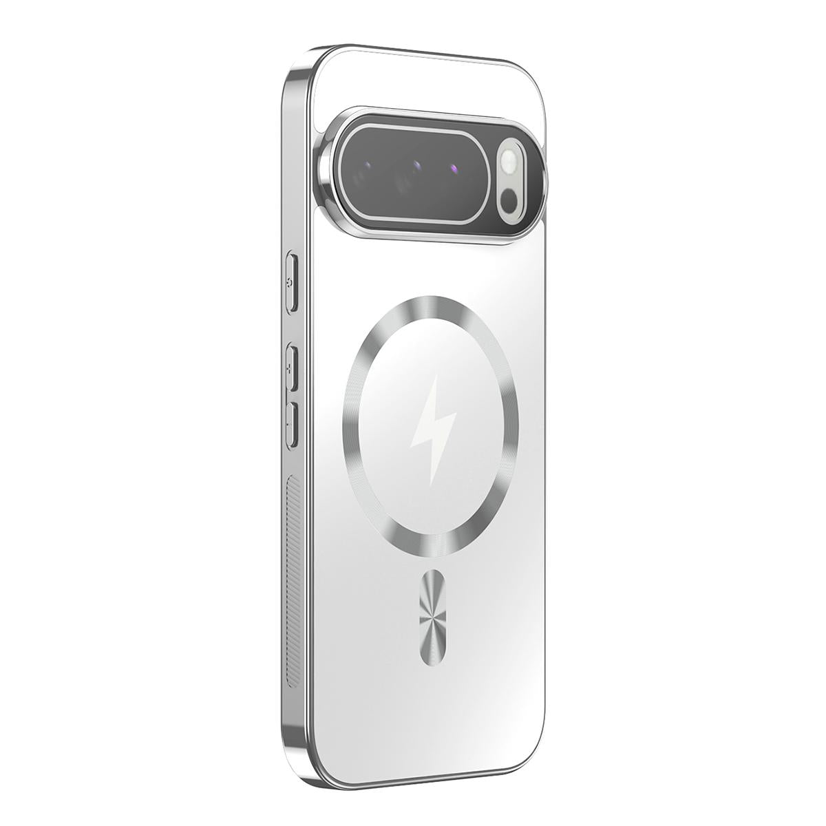 For Google Pixel 10 Vacuum Electroplated Magnetic Phone Case - White - EDA009716601B
