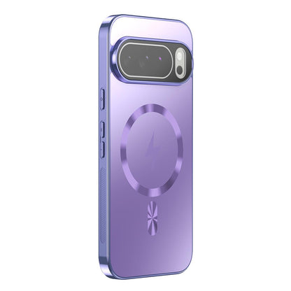 For Google Pixel 10 Vacuum Electroplated Magnetic Phone Case - Purple - EDA009716601E