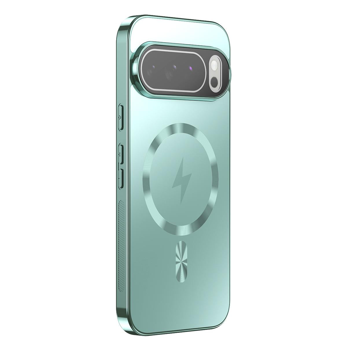 For Google Pixel 10 Vacuum Electroplated Magnetic Phone Case - Green - EDA009716601F