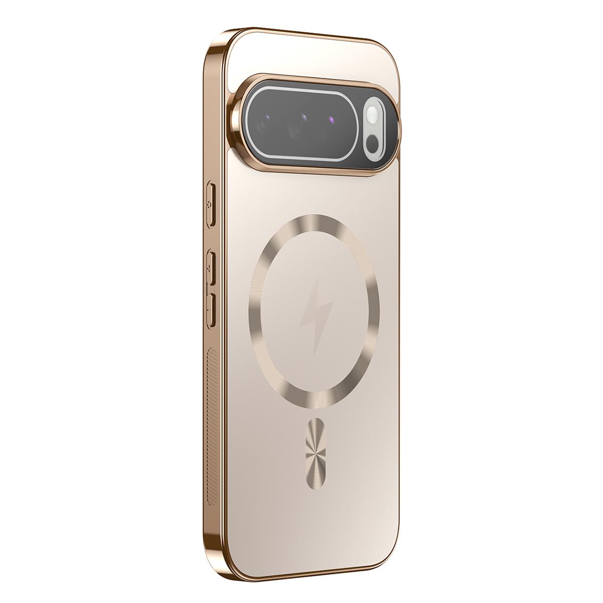 For Google Pixel 10 Vacuum Electroplated Magnetic Phone Case - Gold - EDA009716601G